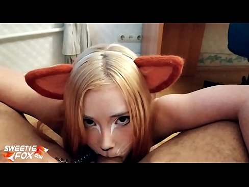 ❤️ Kitsune gbe dick ati pẹlu ni ẹnu rẹ ❤️ Ohun onihoho didara ❌️